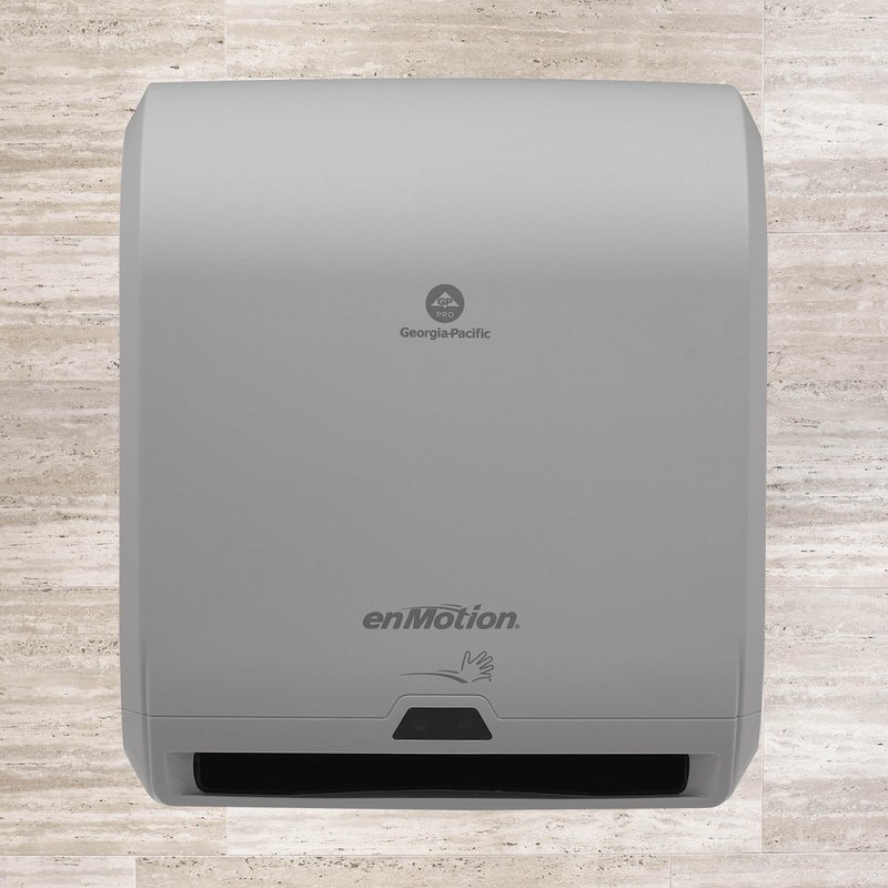 enMotion Georgia-Pacific ENMOTIONÂ® 10â€ Automated Touchless Paper Towel Dispenser by GP PRO, Gray, Wall Mount, 1 Dispenser - Image 2